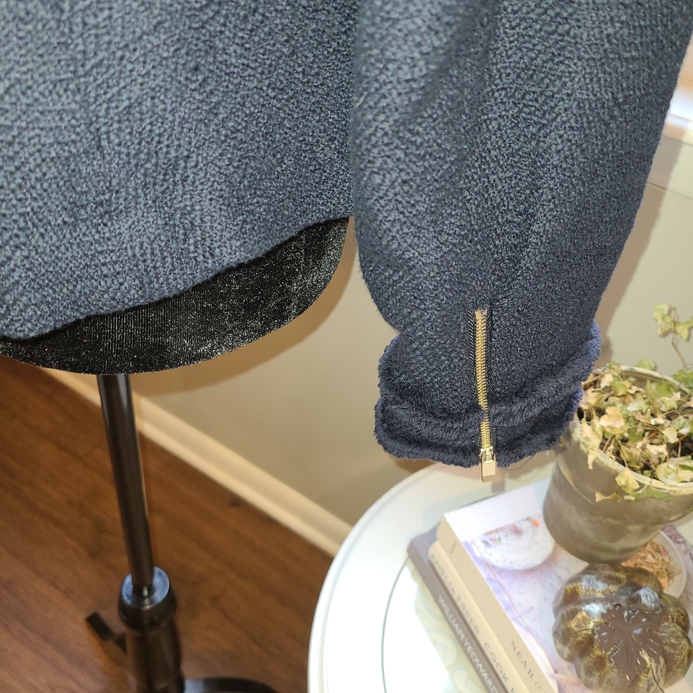 Premise navy boucle blazer gold hardware Sz 16 - Picture 4 of 7
